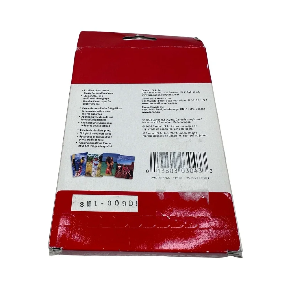 Canon Photo Paper Plus Glossy‎ 4x6 120 Sheets PP-101 7980A022AA Value Pack New